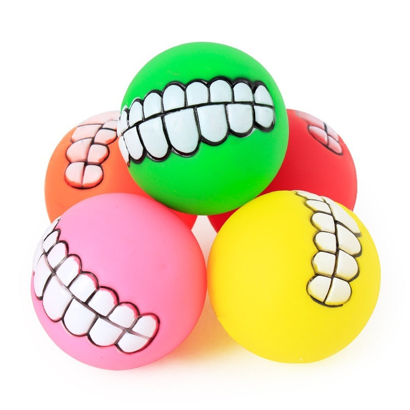 Pelota de silicona masticable para perros de razas grandes