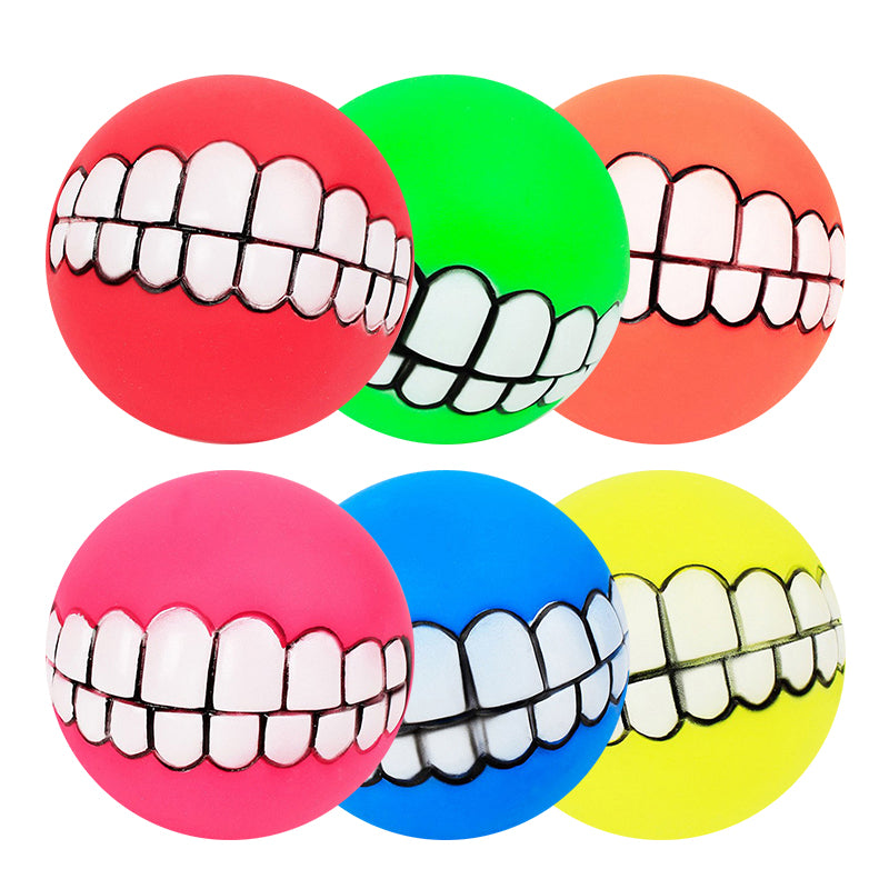 Pelota de silicona masticable para perros de razas grandes
